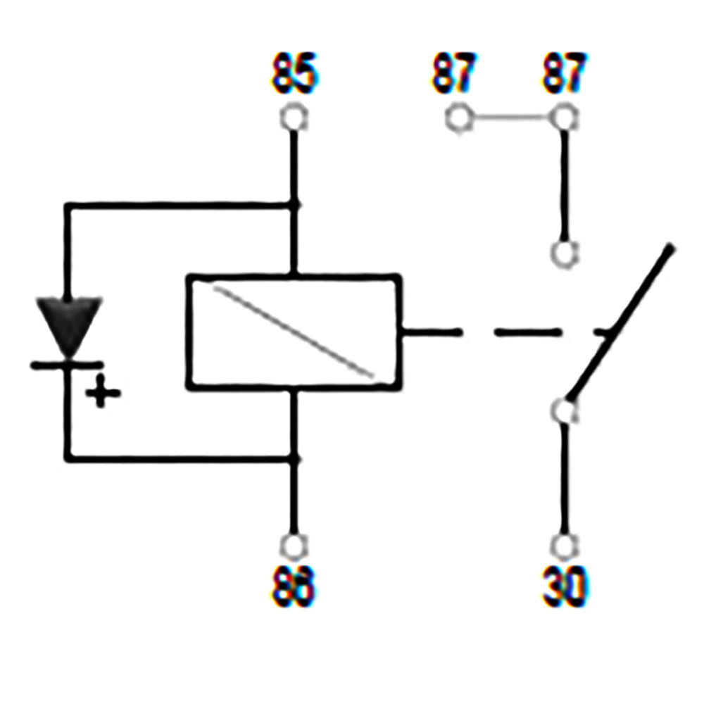 BOSCH 0332209216 Change Over Mini Relay, 5 Pins, 24 V, 20A, Resistor (SUPERSEDE TO 0986332404)