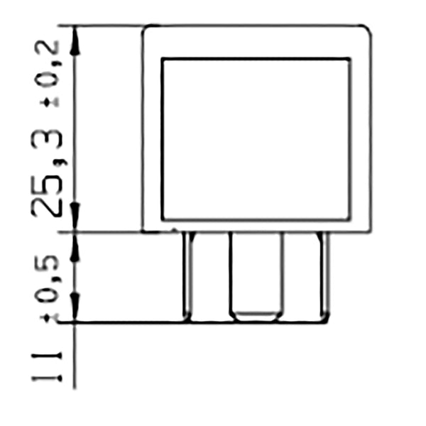Bosch 0986332401 Change Over Mini Relay, 12 V, 30/20 A, 5 Pins
