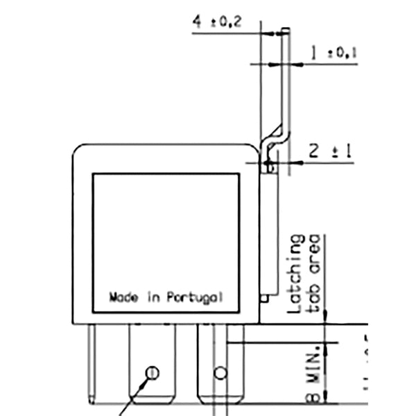 BOSCH 0986332402 Changeover Mini Relay, Diode, 5 Pins, 12 V, 20/30 A