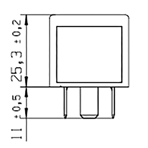 Bosch 0986332403 Changeover Mini Relay, Diode, 5 Pins, 24 V, 20/10 A, Diode