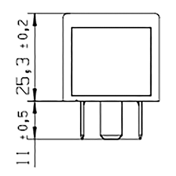 BOSCH 0986332404 Change Over Mini Relay, 5 Pins, 24 V, 20A/10A, Resistor