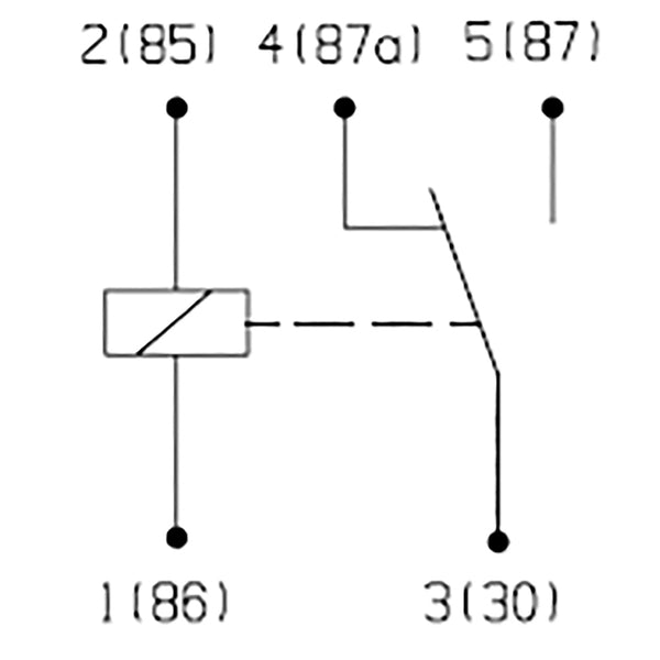 BOSCH 0986332405 Changeover Mini Relay, 5 Pins, 24 V, 20/10 A