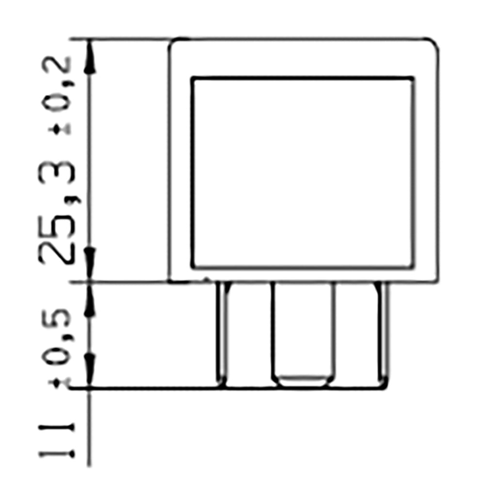 BOSCH 0986332405 Changeover Mini Relay, 5 Pins, 24 V, 20/10 A