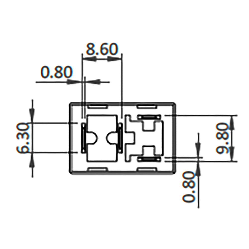 Bosch 0986AH0090 Normal Open Nano Relay, Resistor 4 Pins, 12V 20A