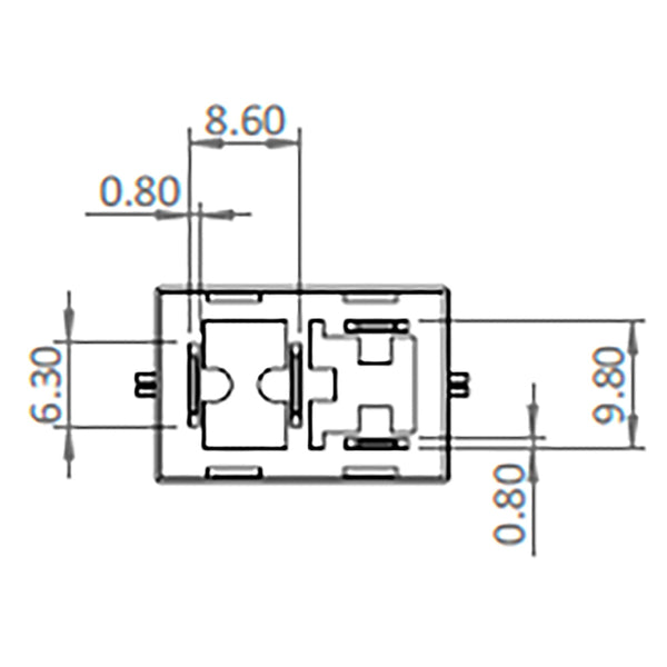 Bosch 0986AH0091 Normal Open Nano Relay, Resistor, 4 Pins 12V 20A