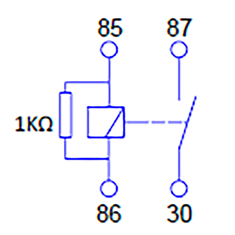 Bosch 0986AH0092 Normal Open Nano Relay, 4 Pins, 12V, 20A, Resistor