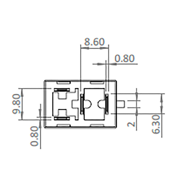 Bosch 0986AH0092 Normal Open Nano Relay, 4 Pins, 12V, 20A, Resistor