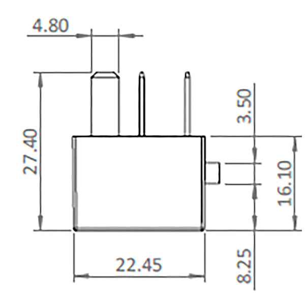 Bosch 0986AH0092 Normal Open Nano Relay, 4 Pins, 12V, 20A, Resistor