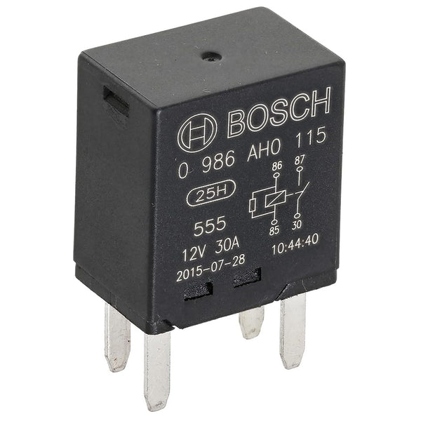 Bosch 0986AH0115 Normal Open Micro Relay, 4 Pins 12V 30A, Resistor (GM Footprint)