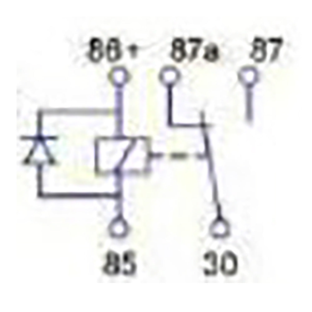 Bosch 0986AH0135 Change Over Mini Relay, 5 Pins, 12V, 40/20 A, Diode