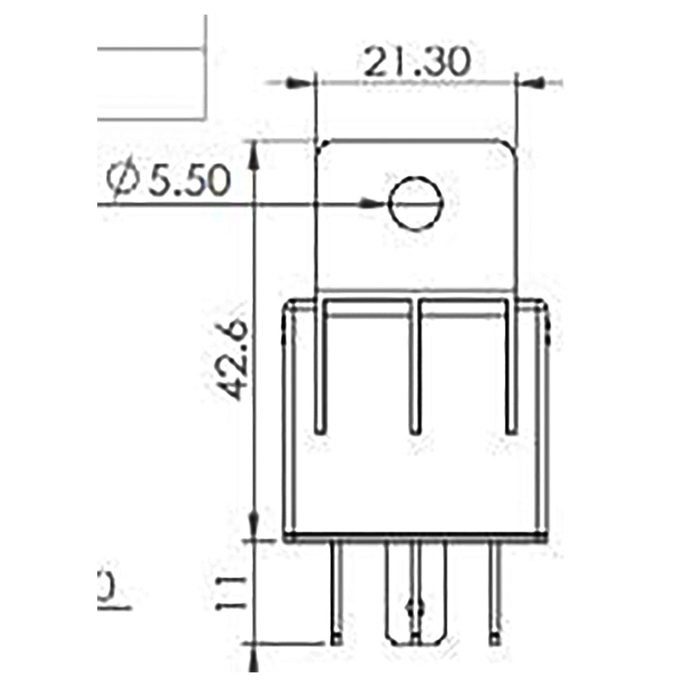 Bosch 0986AH0150 Change Over Mini Relay, 5 Pins, 12V, 30A