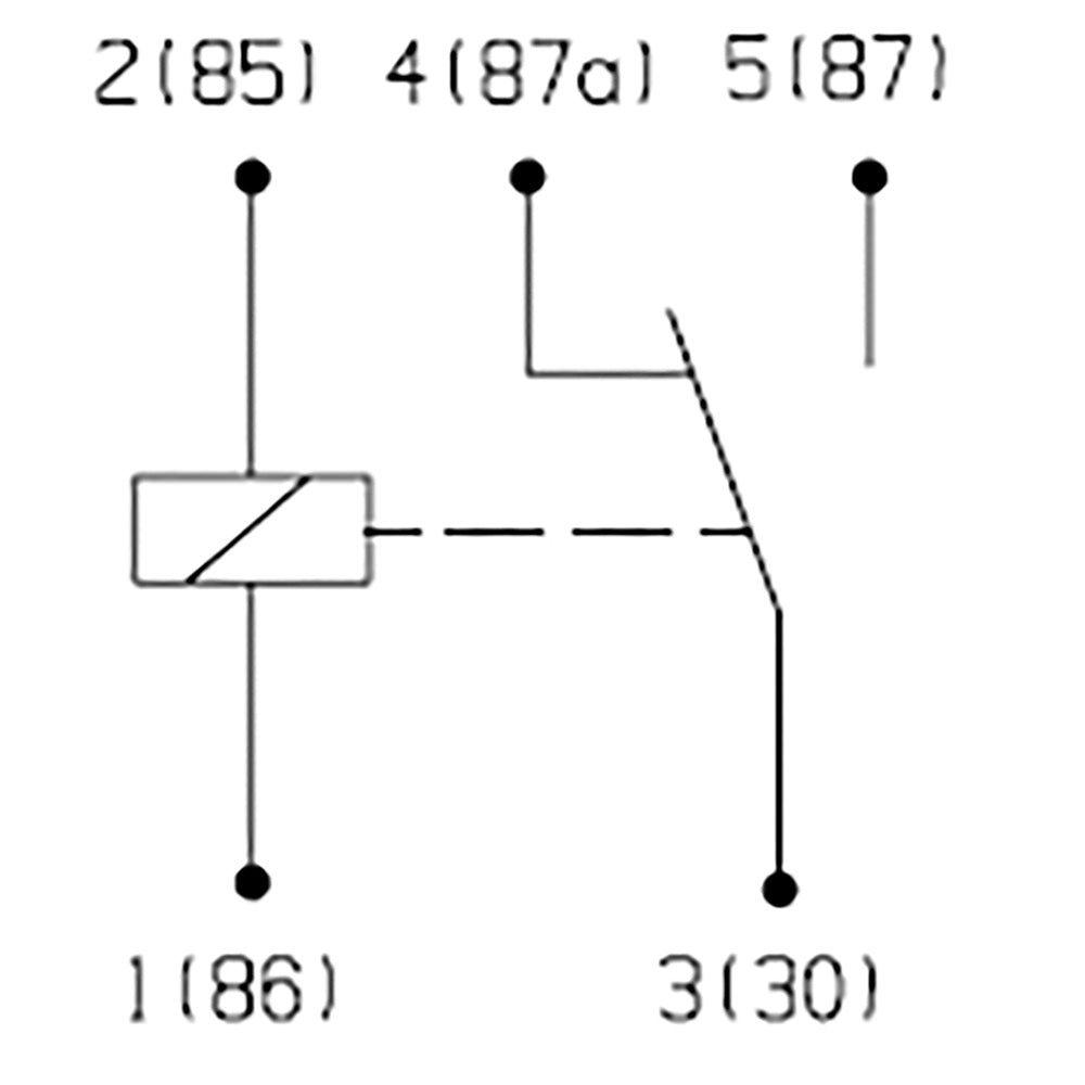 Bosch 0986AH0151 Changeover Mini Relay, 5 Pins, 12 V, 30/20 A