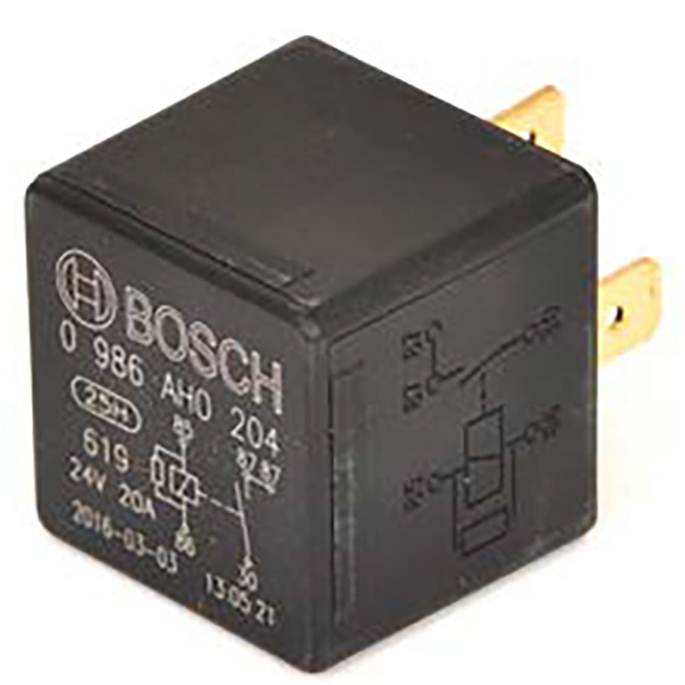 BOSCH 0986AH0204 Normal Open Mini Relay, 24V, 30A, 4 Pins, Resistor