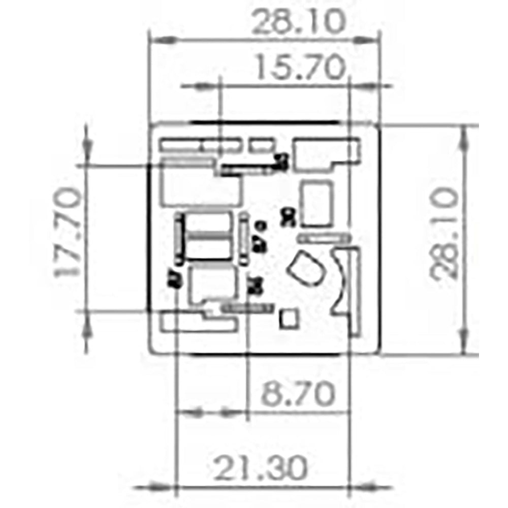BOSCH 0986AH0237 Change Over Mini Relay, 5 Pins, 12 V, 40/20A, Resistor