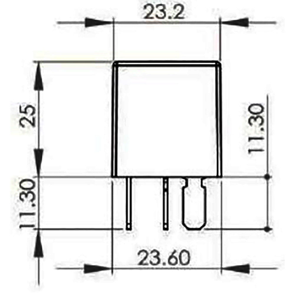 Bosch 0986AH0300 Normal Open Micro Relay, 4 Pins, 12V, 20A, Resistor