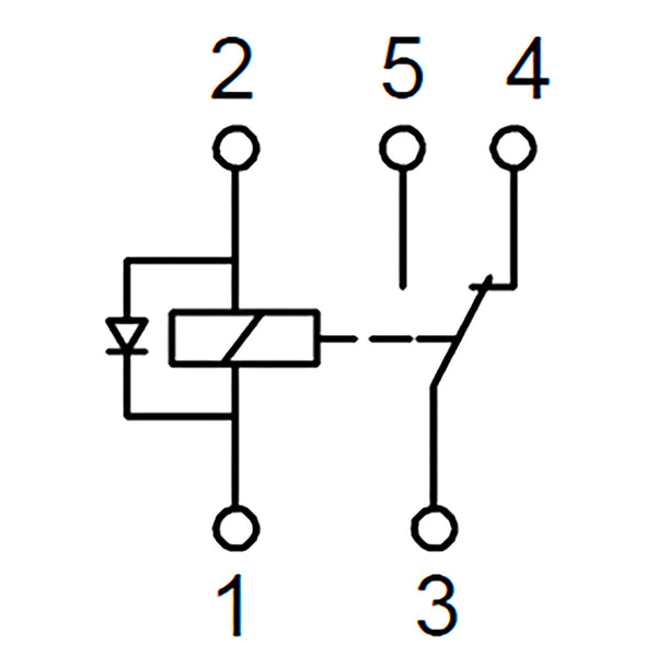 Bosch 0986AH0302 Change Over Micro Relay, 5 Pins, 24V, 10/5A, Diode