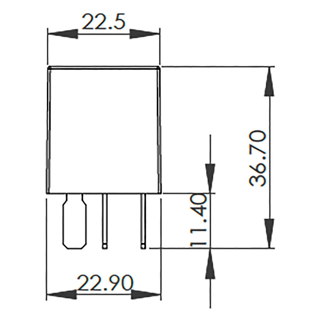 Bosch 0986AH0302 Change Over Micro Relay, 5 Pins, 24V, 10/5A, Diode