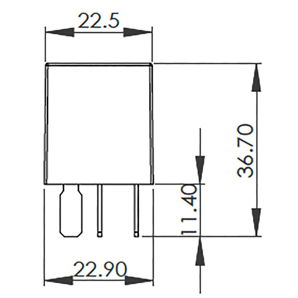 Bosch 0986AH0302 Change Over Micro Relay, 5 Pins, 24V, 10/5A, Diode