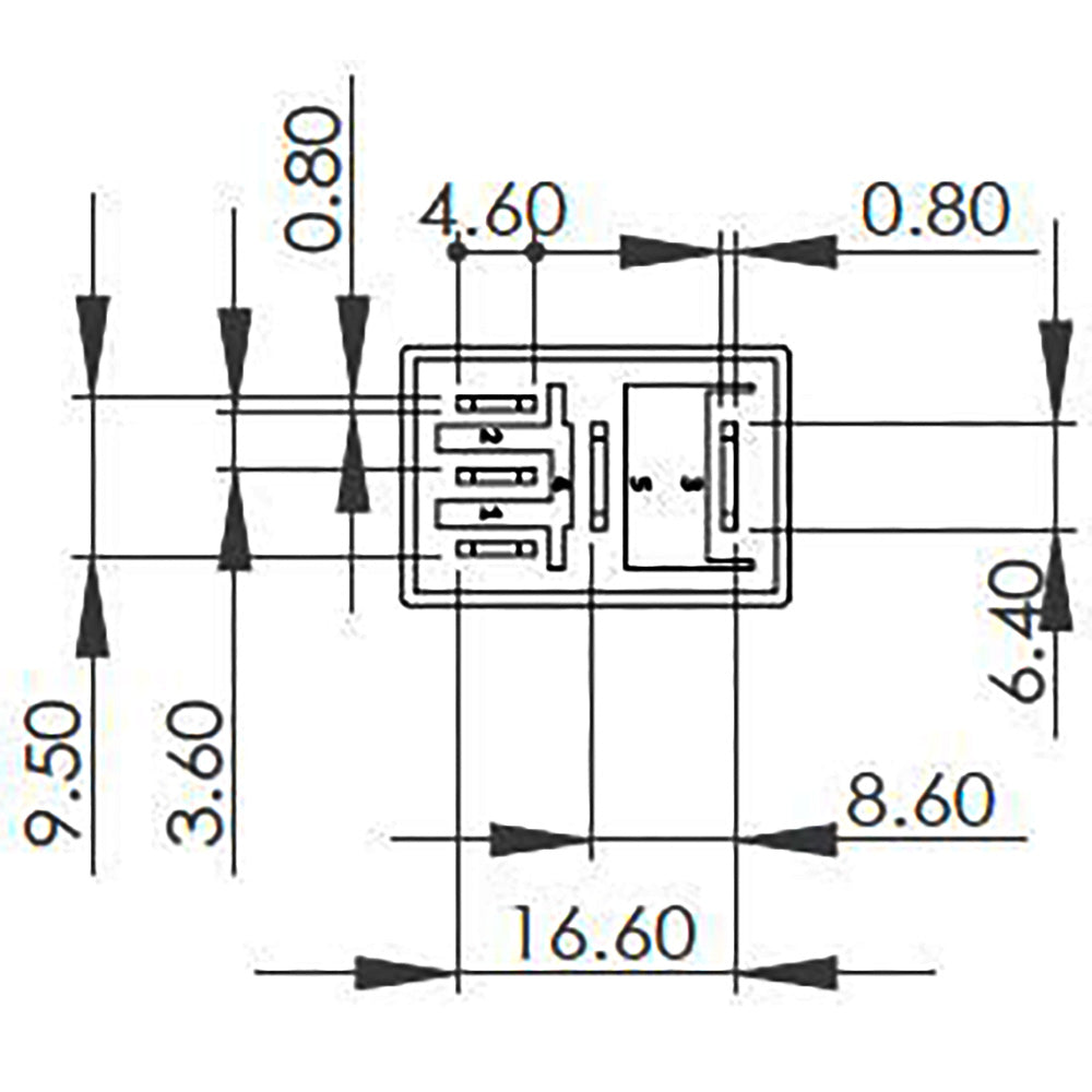 Bosch 0986AH0302 Change Over Micro Relay, 5 Pins, 24V, 10/5A, Diode