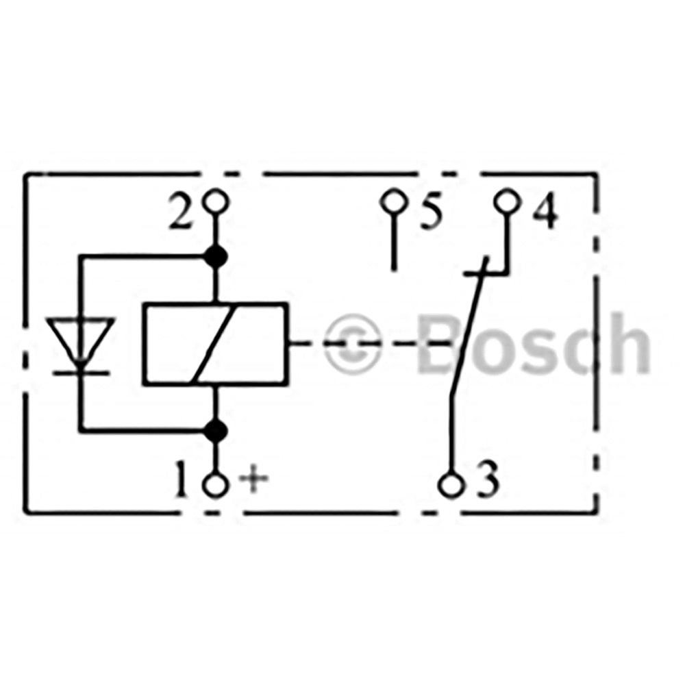 Bosch 0986AH0304 Micro Relay - 5 Pins, 12V 20/10A