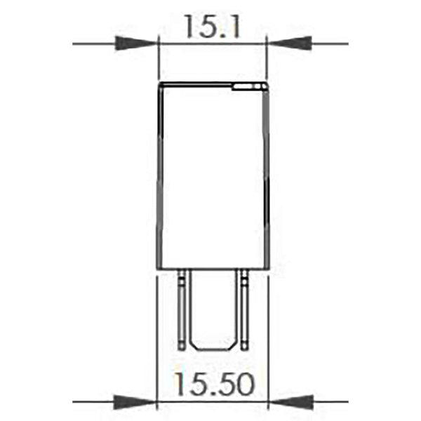 Bosch 0986AH0308 Change Over Micro Relay, 5 Pins, 12V, 30/10A