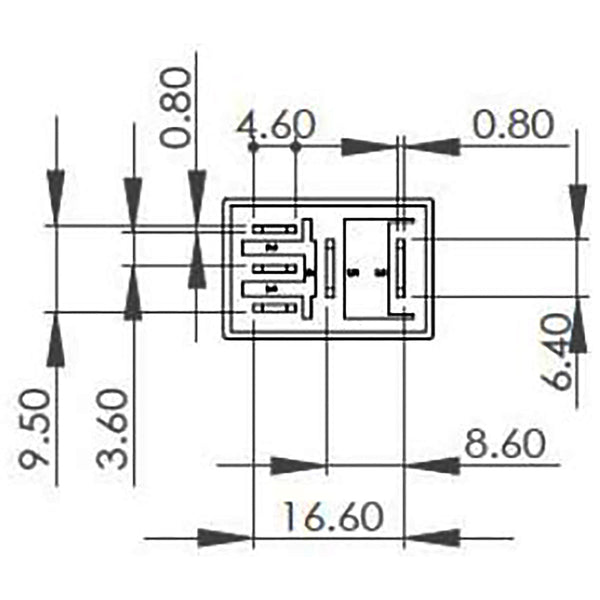 Bosch 0986AH0309 Change Over Micro Relay, 5 Pins, 24V, 10/5A