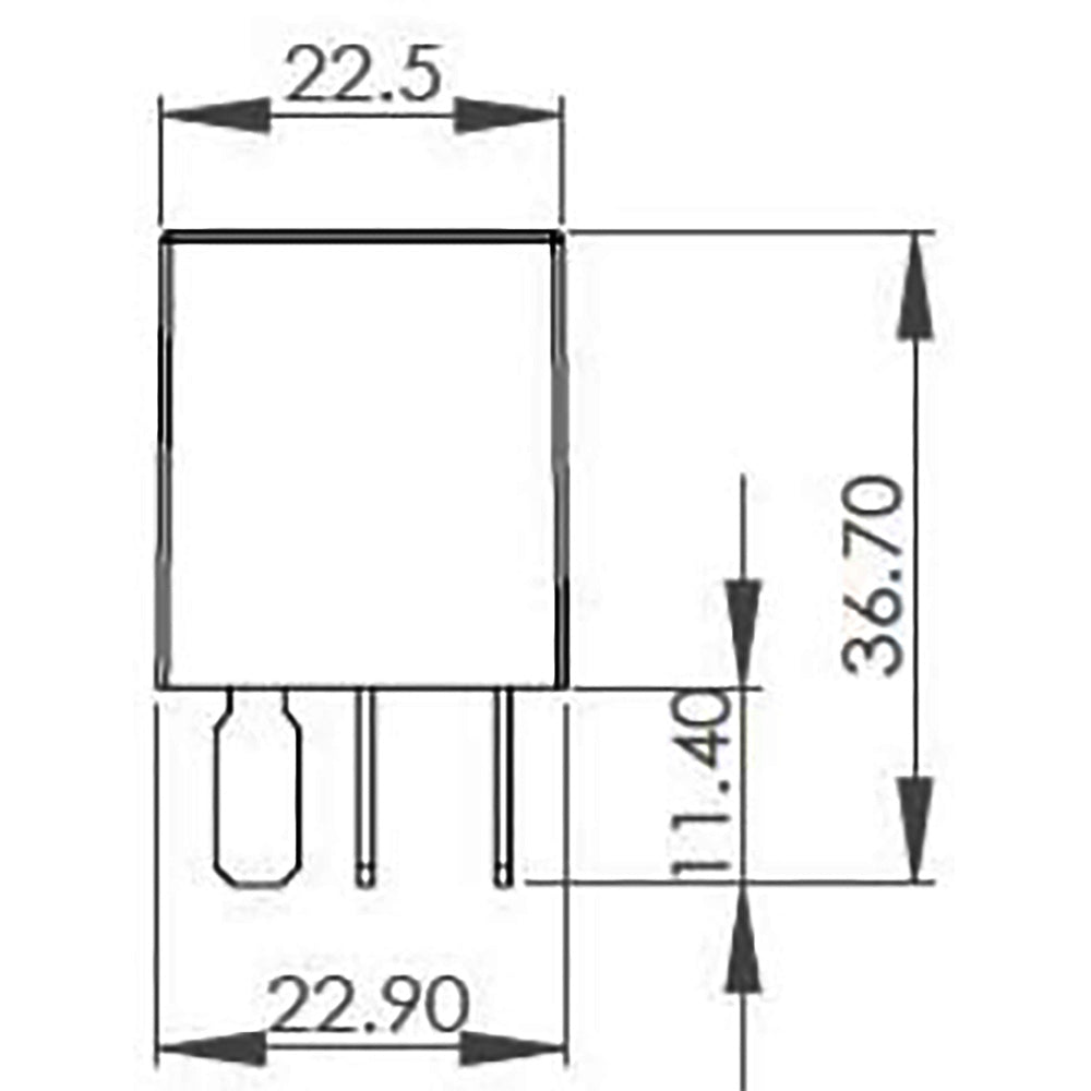 Bosch 0986AH0309 Change Over Micro Relay, 5 Pins, 24V, 10/5A