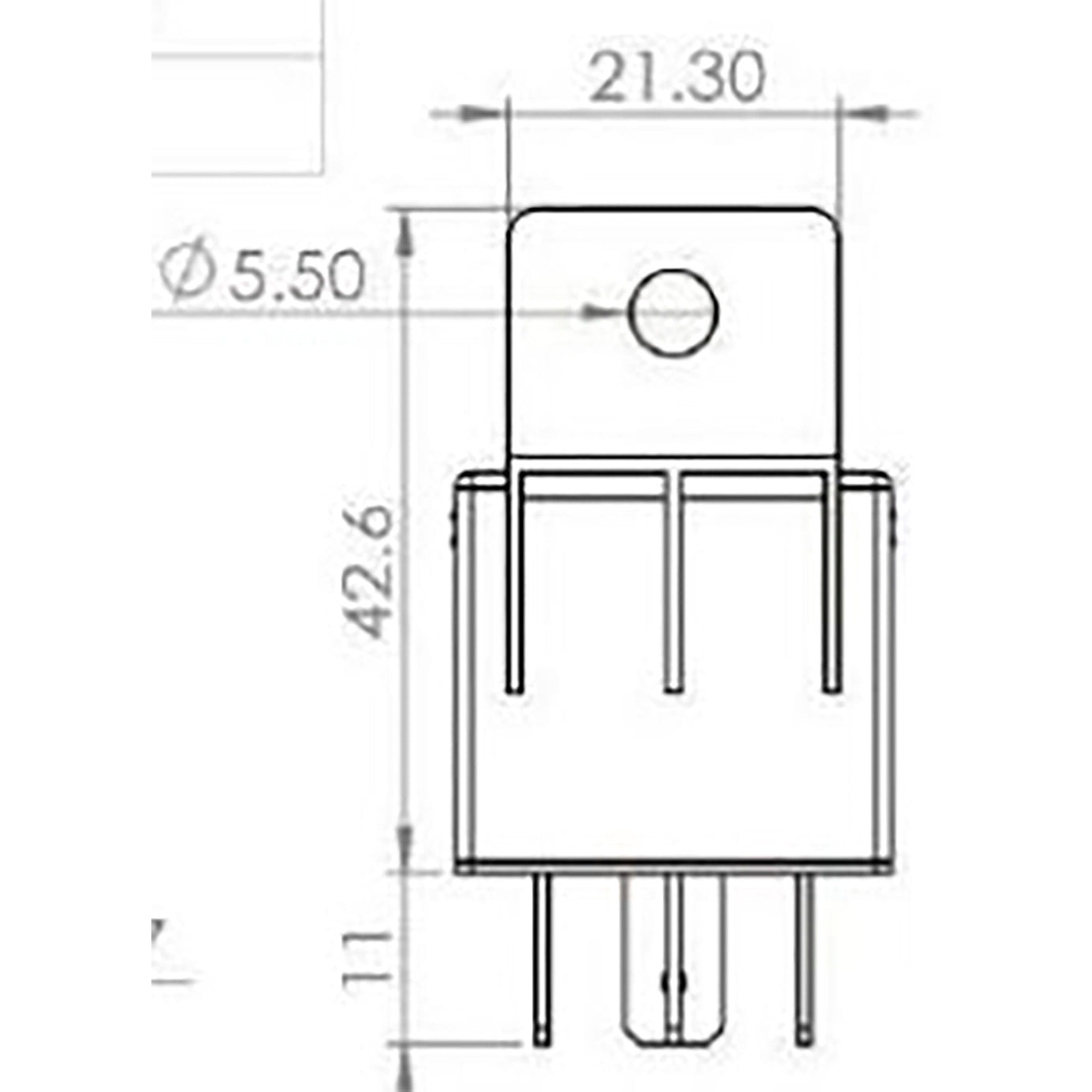 BOSCH 0986AH0453 Normal Open Mini Relay, Resistor, 4 Pins, 12 V, 30 A
