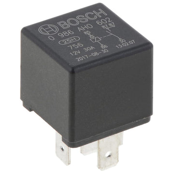 Bosch 0986AH0602 Normal Open Mini Relay, Diode, 5 Pins 12V 30A