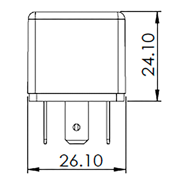 Bosch 0986AH0602 Normal Open Mini Relay, Diode, 5 Pins 12V 30A
