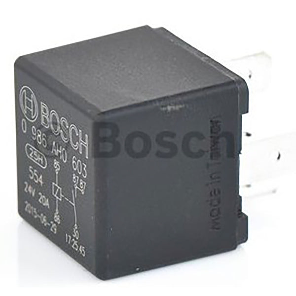 BOSCH 0986AH0603 Normal Open Mini Relay, 5 Pins, 24 V, 20 A