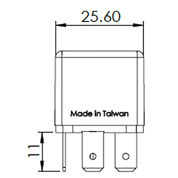 BOSCH 0986AH0603 Normal Open Mini Relay, 5 Pins, 24 V, 20 A