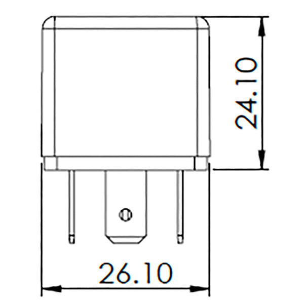 BOSCH 0986AH0603 Normal Open Mini Relay, 5 Pins, 24 V, 20 A