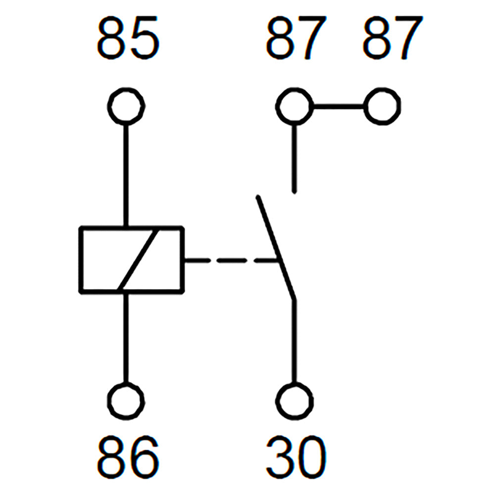 Bosch 0986AH0605 Normal Open Mini Relay, 5 Pins 12V 30A