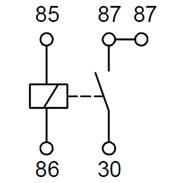 Bosch 0986AH0605 Normal Open Mini Relay, 5 Pins 12V 30A