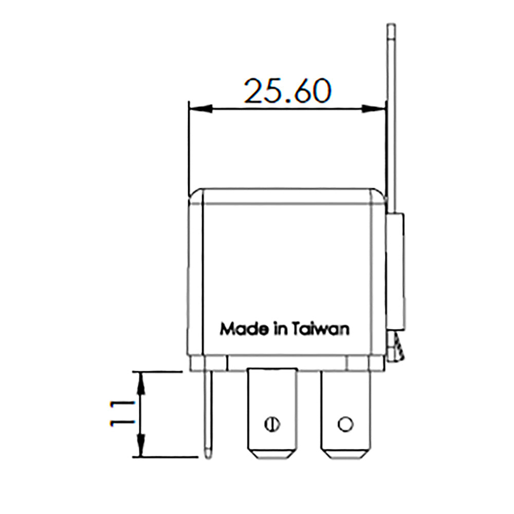 Bosch 0986AH0605 Normal Open Mini Relay, 5 Pins 12V 30A