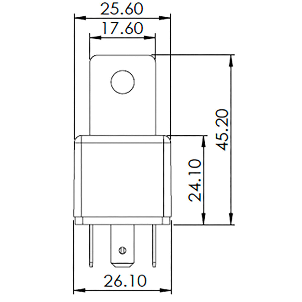 Bosch 0986AH0605 Normal Open Mini Relay, 5 Pins 12V 30A