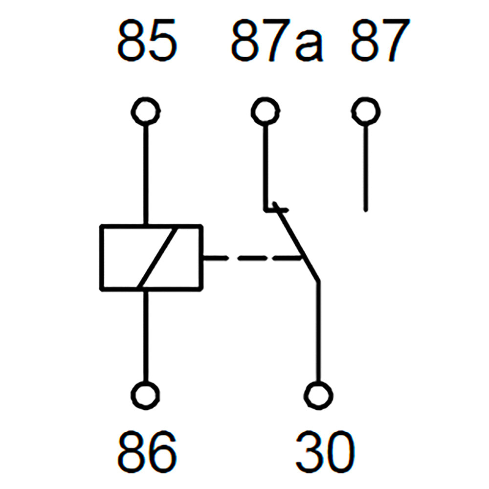 Bosch 0986AH0611 Change Over Mini Relay, 5 Pins 6V 30/20A
