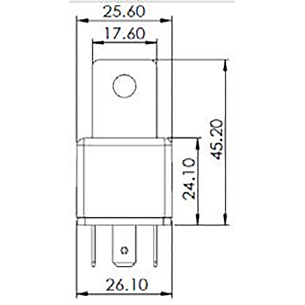 Bosch 0986AH0611 Change Over Mini Relay, 5 Pins 6V 30/20A
