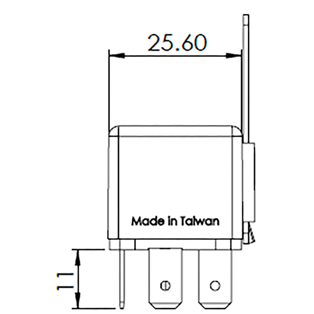 Bosch 0986AH0611 Change Over Mini Relay, 5 Pins 6V 30/20A