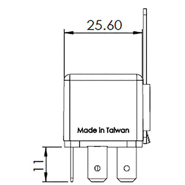 Bosch 0986AH0611 Change Over Mini Relay, 5 Pins 6V 30/20A