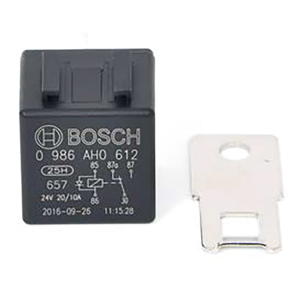 BOSCH 0986AH0612 Change Over Mini Relay, Diode, 24V, 20/10A, 5 Pins