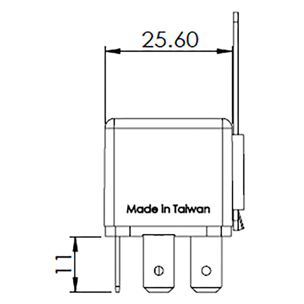 BOSCH 0986AH0612 Change Over Mini Relay, Diode, 24V, 20/10A, 5 Pins