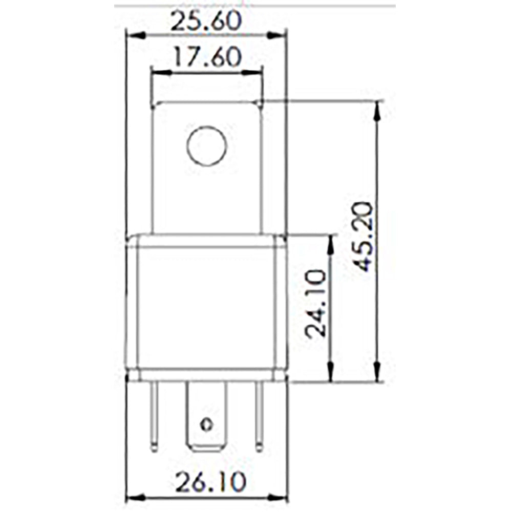 BOSCH 0986AH0612 Change Over Mini Relay, Diode, 24V, 20/10A, 5 Pins
