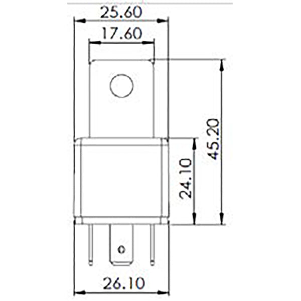 BOSCH 0986AH0612 Change Over Mini Relay, Diode, 24V, 20/10A, 5 Pins