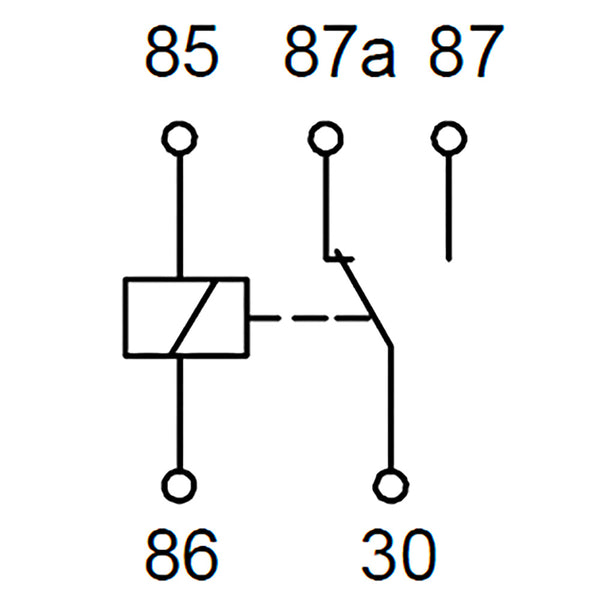 Bosch 0986AH0613 Change Over Mini Relay, 5 Pins, 24V, 20/10A