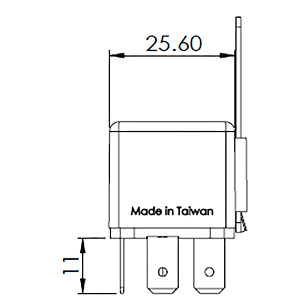 Bosch 0986AH0613 Change Over Mini Relay, 5 Pins, 24V, 20/10A