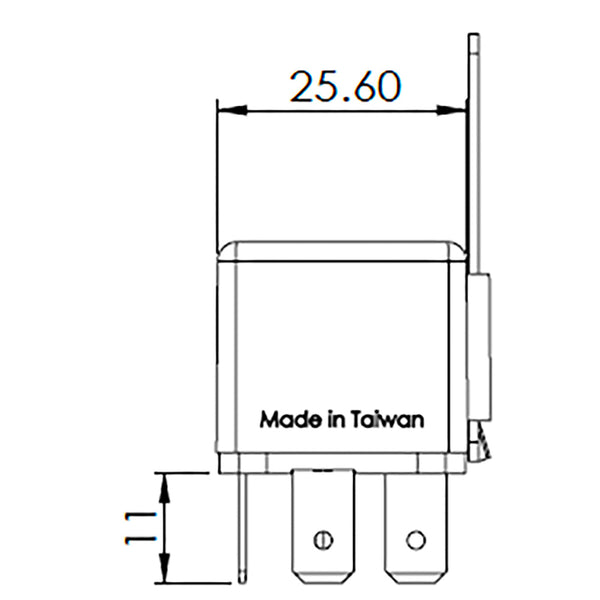 Bosch 0986AH0613 Change Over Mini Relay, 5 Pins, 24V, 20/10A
