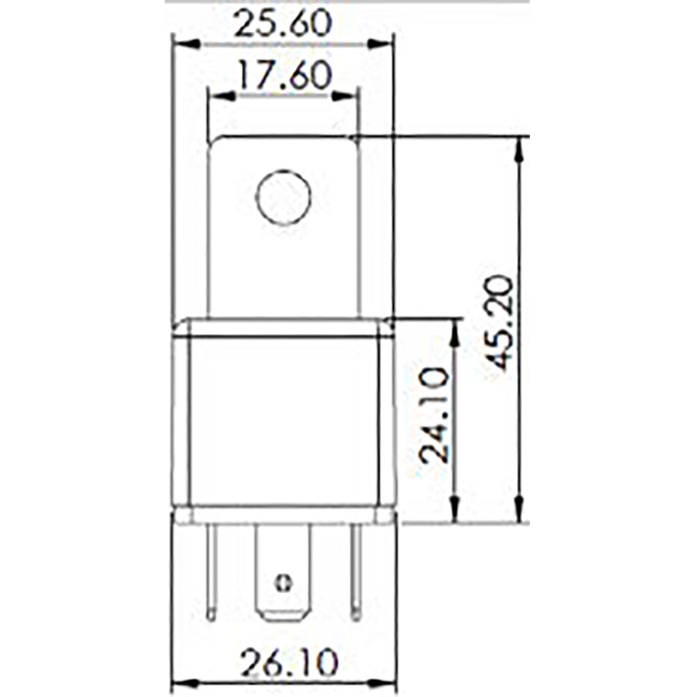 Bosch 0986AH0613 Change Over Mini Relay, 5 Pins, 24V, 20/10A