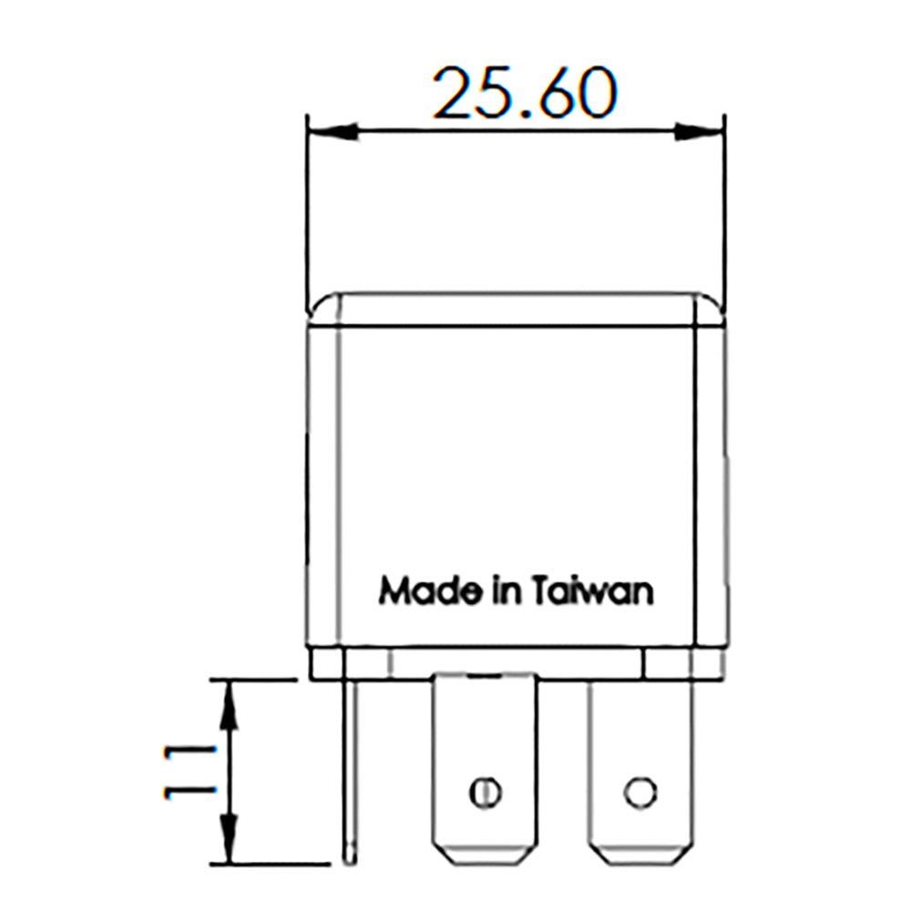 Bosch 0986AH0614 Change Over Mini Relay, 5 Pins, 12V, 20/10A, Diode